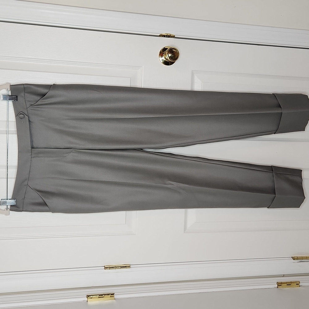 Giorgio Armani grey wool silk blend trouser pants size 10 US (42 EU)